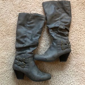 Vegan leather boots
